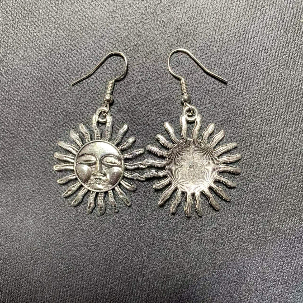 Wholesale Sun Smile Alloy Earrings